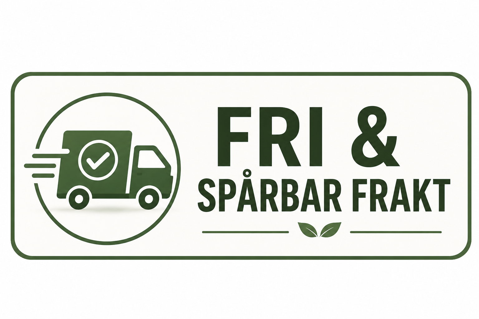 Fri & spårbar frakt