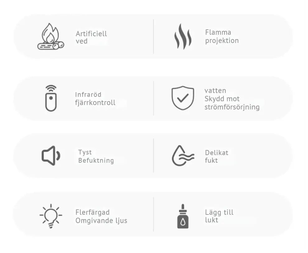 Auriq Stella™ – Lugnande Flame-Diffuser & Luftfuktare AURIQ